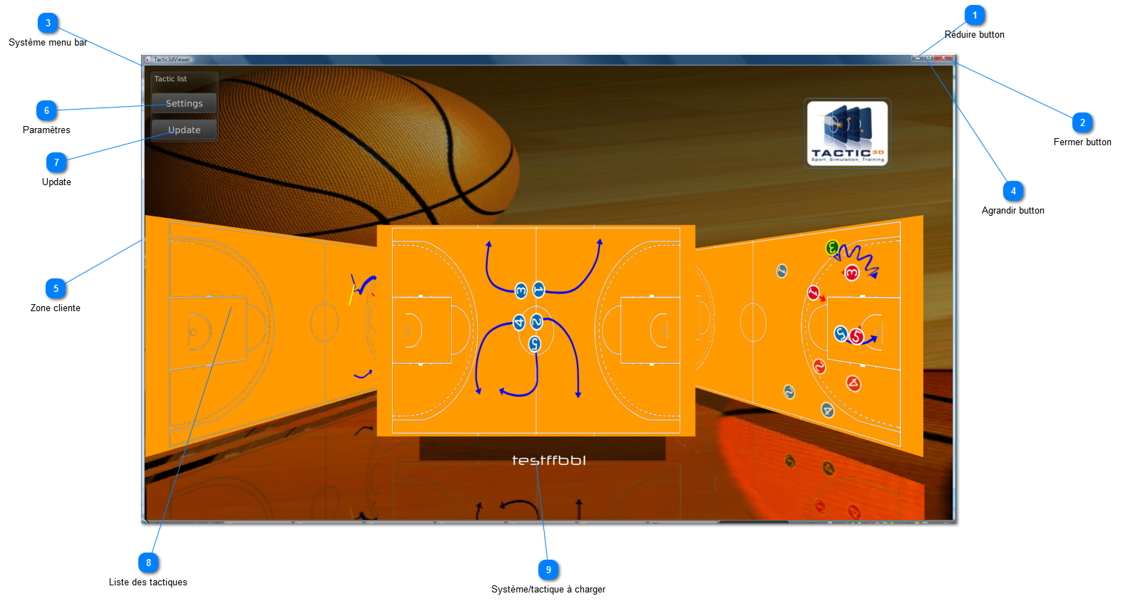 Tactic3dViewer window